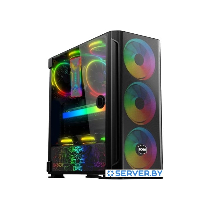 Корпус Soeyi AX1-B10 Tempered Glass. Фото1