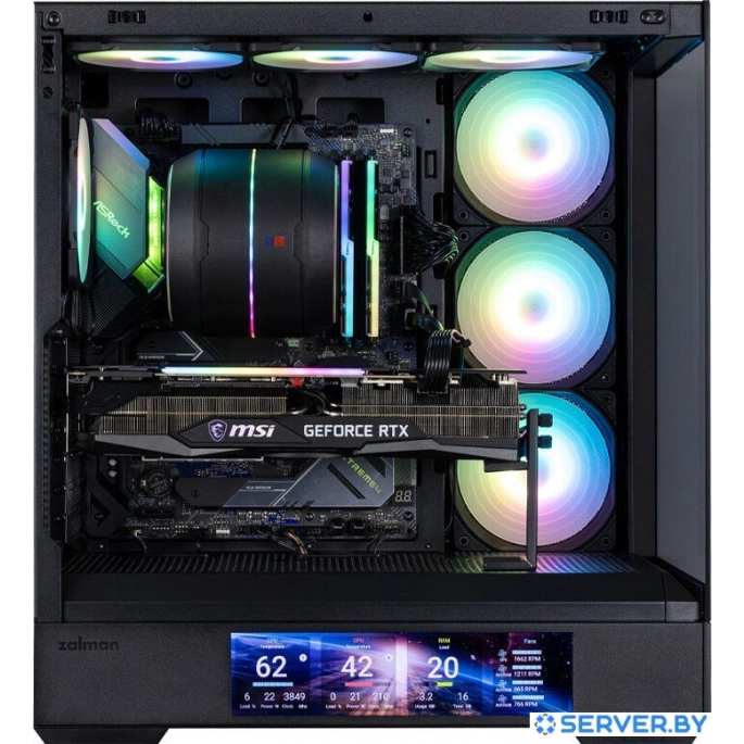 Корпус Zalman P40 DS (черный). Фото 3