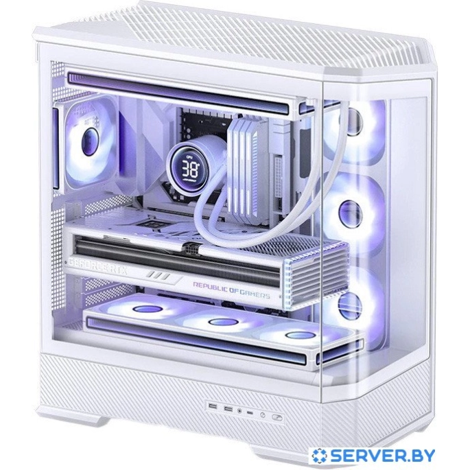 Корпус Jonsbo D400 (белый). Фото 1