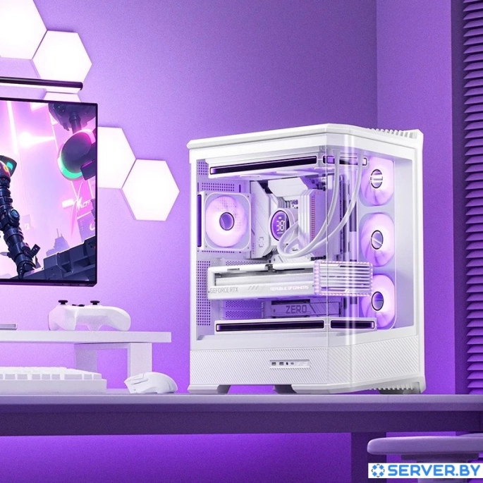 Корпус Jonsbo D400 (белый). Фото 2