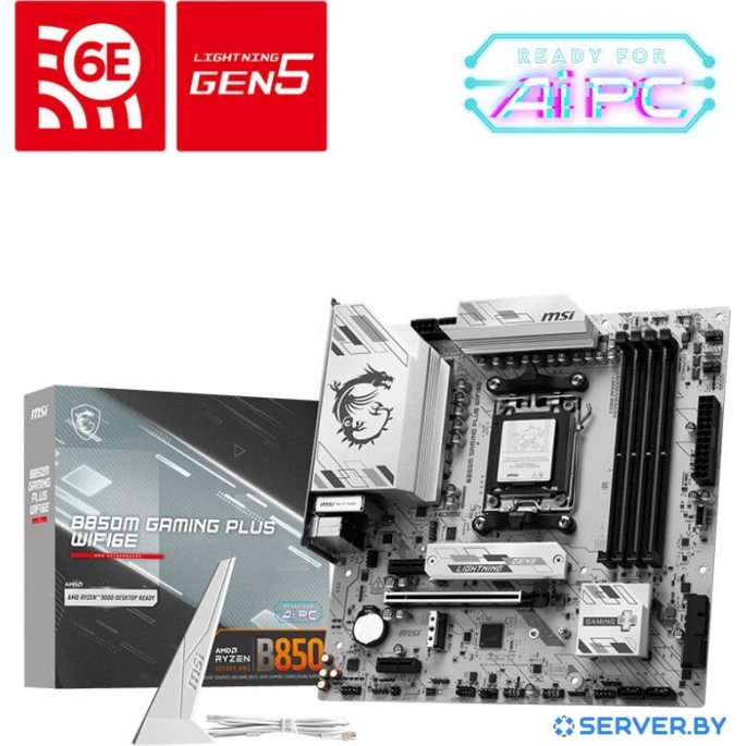 Материнская плата MSI B850M Gaming Plus WiFi6E. Фото 4