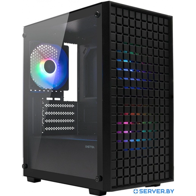 Корпус XASTRA A306M 3FRGB (черный). Фото 1
