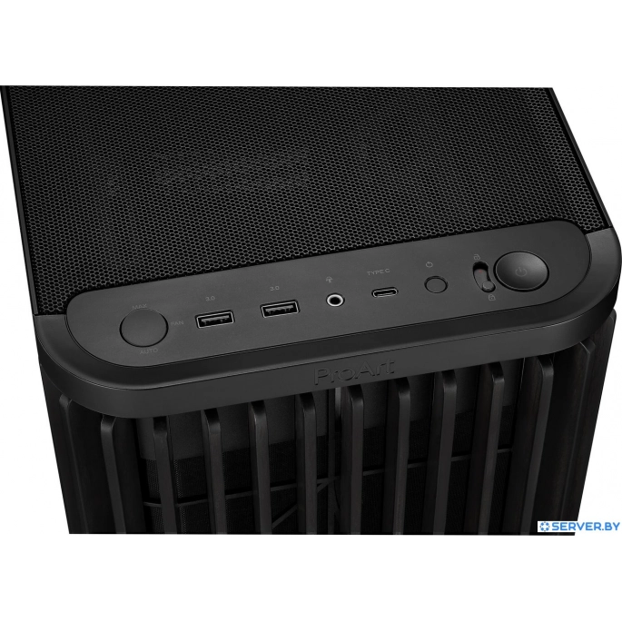 Корпус ASUS ProArt PA401 Wood Edition - Mesh Panel (черный). Фото4