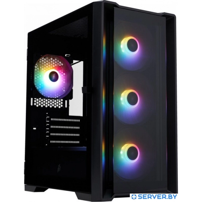 Корпус 1stPlayer TRILOBITE T4-G FRGB (черный). Фото 1