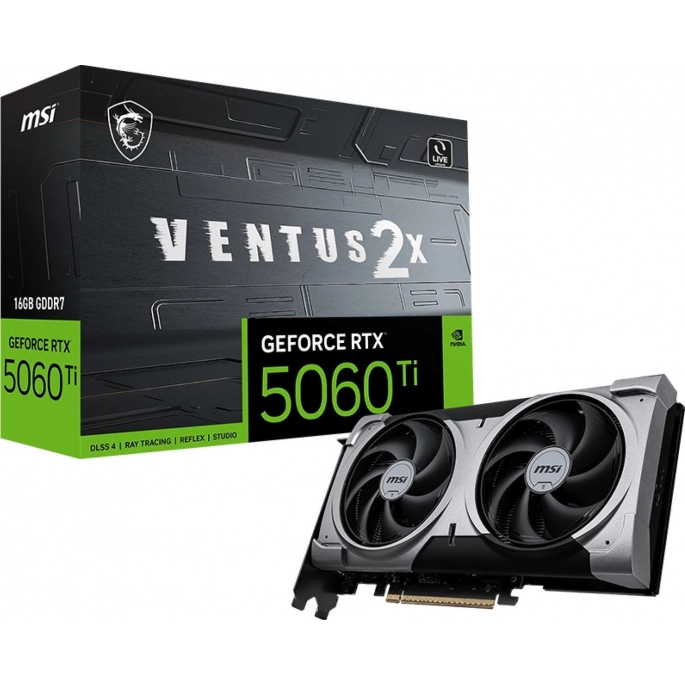 Видеокарта MSI GeForce RTX 5060 Ti 16G Ventus 2X Plus. Фото 3