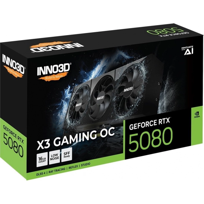 Видеокарта Inno3D GeForce RTX 5080 X3 Gaming OC G50803-16D7X-17603930. Фото 3
