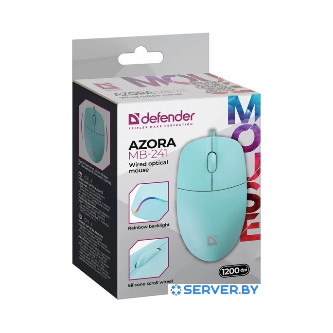 Мышь Defender Azora MB-241 (мятный). Фото 3