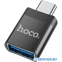 Адаптер Hoco UA17 USB Type-A - USB Type-C (черный)