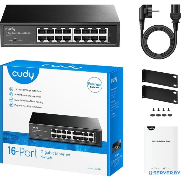 Неуправляемый коммутатор Cudy GS1016 3.0. Фото 4
