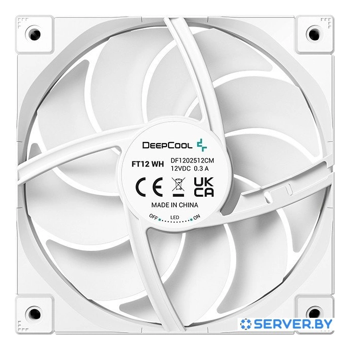 Вентилятор для корпуса DeepCool FT12 R-FT12-WHWPN1-G. Фото3