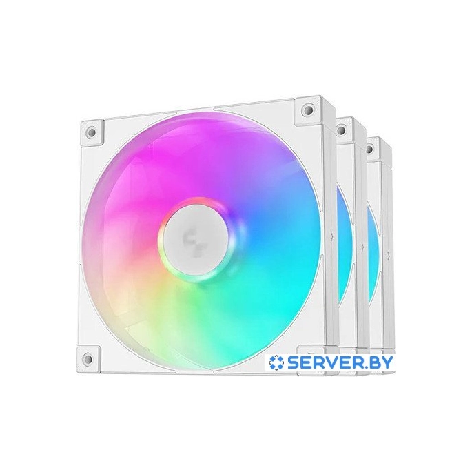 Комплект вентиляторов для корпуса DeepCool FD14 ARGB R-FD14-WHAPN3-G. Фото 1