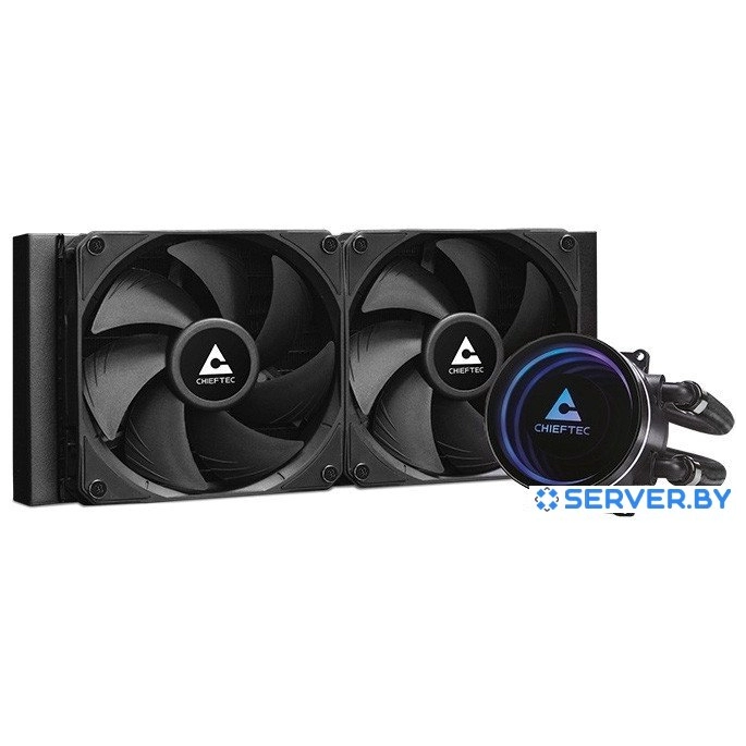 Система жидкостного охлаждения для процессора Chieftec Iceberg 240 DARK. Фото 1