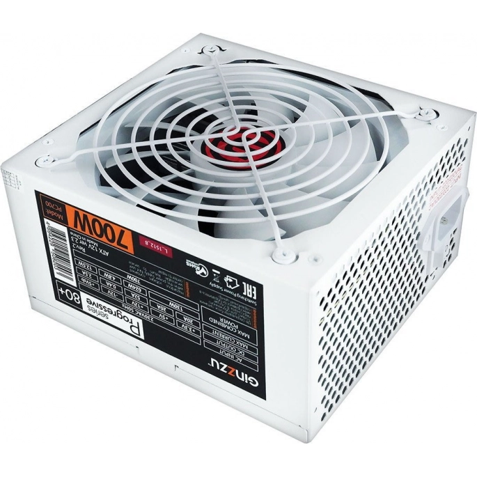 Блок питания Ginzzu PC700 (белый). Фото 2