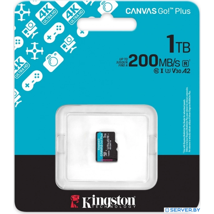 Карта памяти Kingston Canvas Go! microSDXC 1TB SDCG4/1TBSP. Фото3