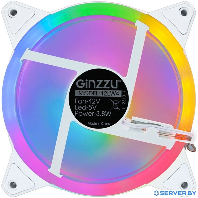 Комплект вентиляторов для корпуса Ginzzu 12LW4 (4 шт.). Фото 3