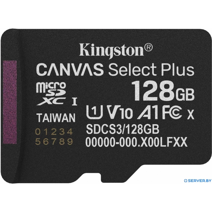 Карта памяти Kingston Canvas Select Plus microSDXC 128GB SDCS3/128GBSP. Фото 1