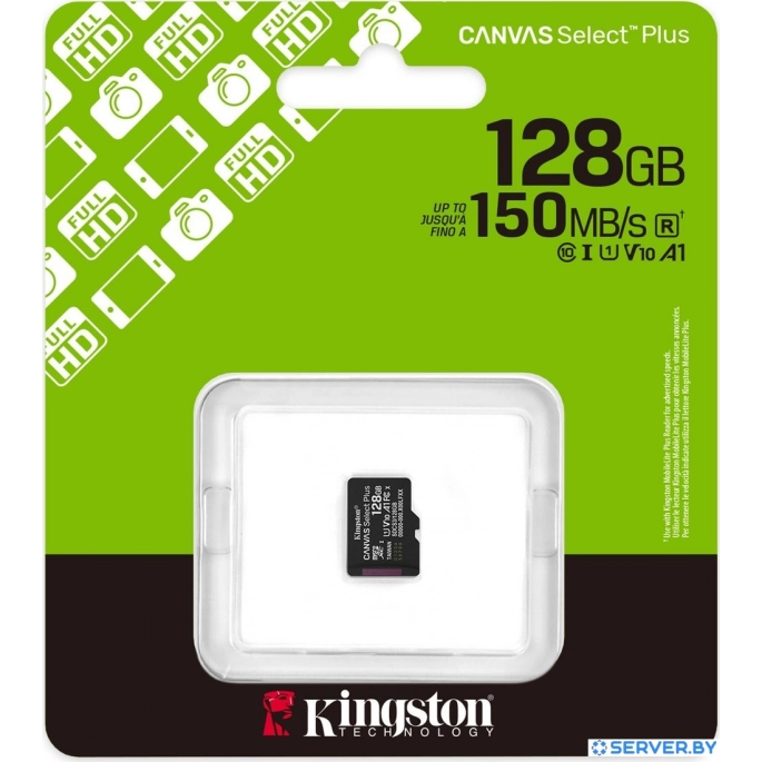 Карта памяти Kingston Canvas Select Plus microSDXC 128GB SDCS3/128GBSP. Фото 3