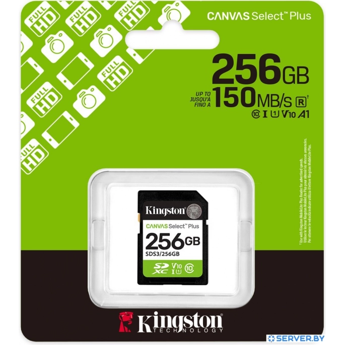Карта памяти Kingston Canvas Select Plus SDXC 256GB SDS3/256GB. Фото3