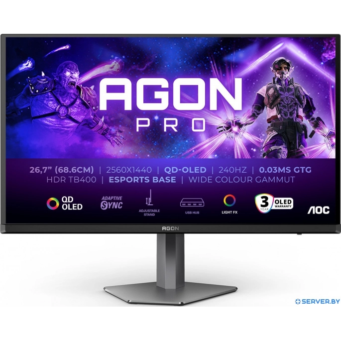 Игровой монитор AOC Agon Pro AG276QZD2. Фото 1