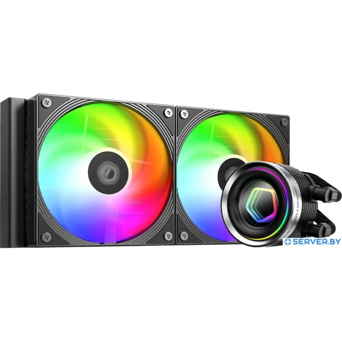 Жидкостное охлаждение для процессора ID-Cooling FX240 INF Black. Фото 1