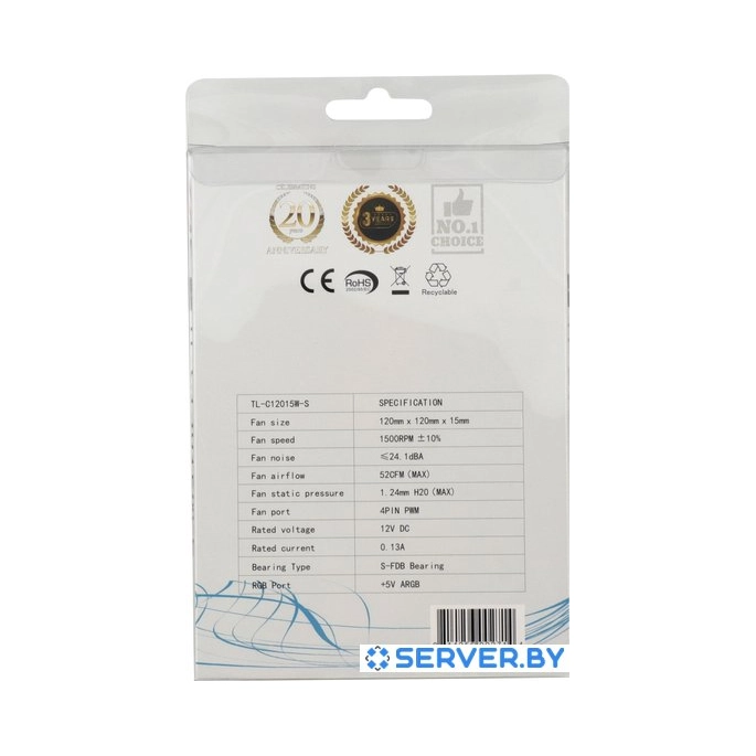 Вентилятор для корпуса Thermalright TL-C12015W-S. Фото 4