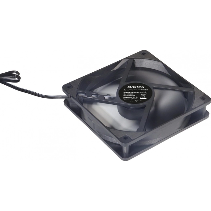 Вентилятор для корпуса Digma DFAN140PWM-1BK. Фото 3