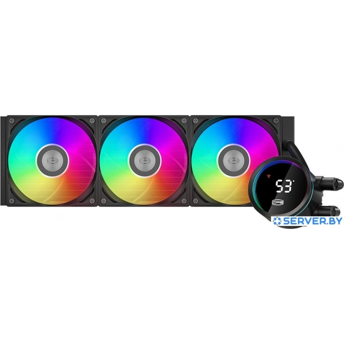 Система жидкостного охлаждения для процессора PCCooler DA360 Pro ARGB Digital (черный). Фото2