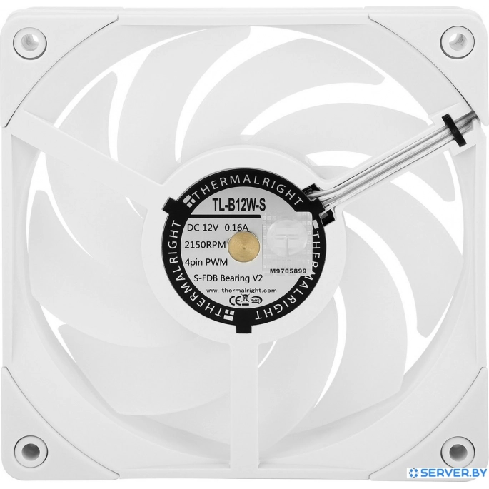 Вентилятор для корпуса Thermalright TL-B12W-S (белый). Фото 2