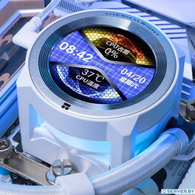 Система жидкостного охлаждения для процессора Thermalright Core Vision 360 ARGB (белый). Фото5