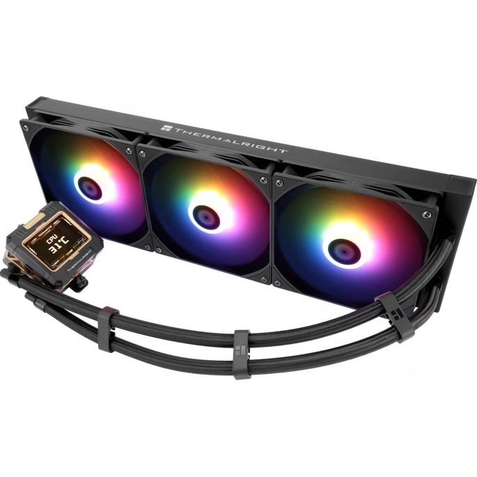 Система жидкостного охлаждения для процессора Thermalright Frozen Warframe 420 ARGB (черный). Фото3