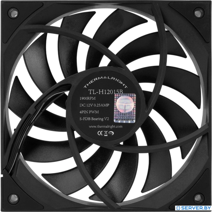 Вентилятор для корпуса Thermalright TL-H12015B (черный). Фото2