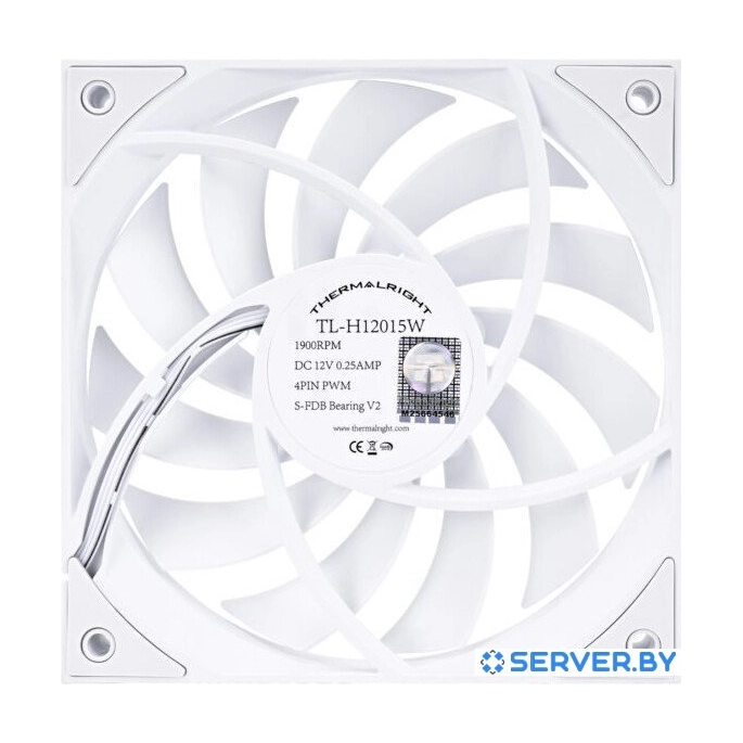 Вентилятор для корпуса Thermalright TL-H12015W (белый). Фото2