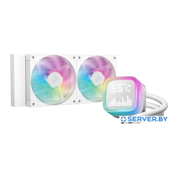 Система жидкостного охлаждения для процессора DeepCool LP240 WH R-LP240-WHMSMC-G-1. Фото 1