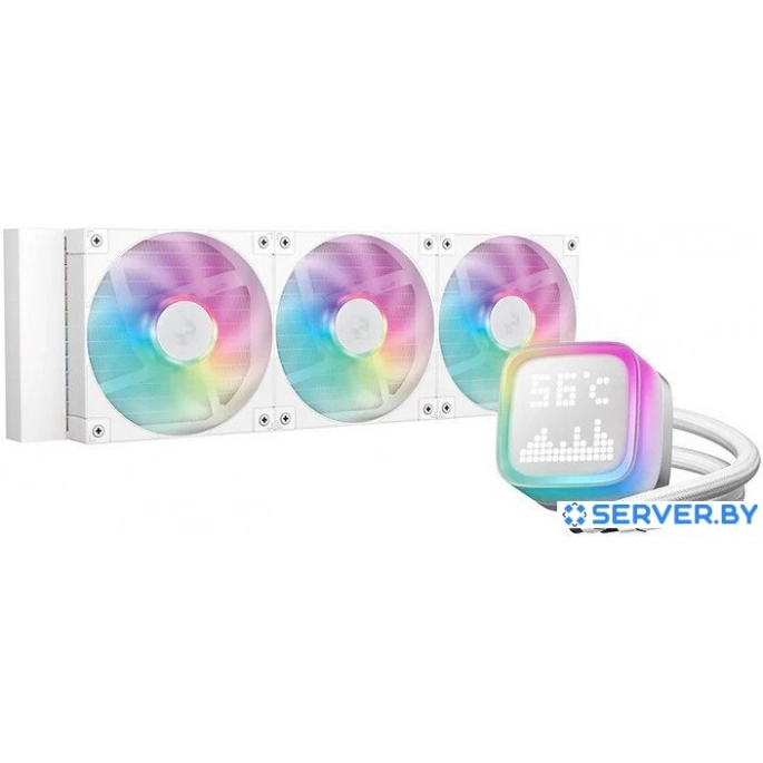 Система жидкостного охлаждения для процессора DeepCool LP360 WH R-LP360-WHMSMC-G-1. Фото 1