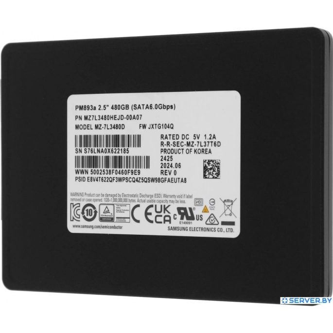 SSD Samsung PM893A 480GB MZ7L3480HEJD-00A07. Фото 2