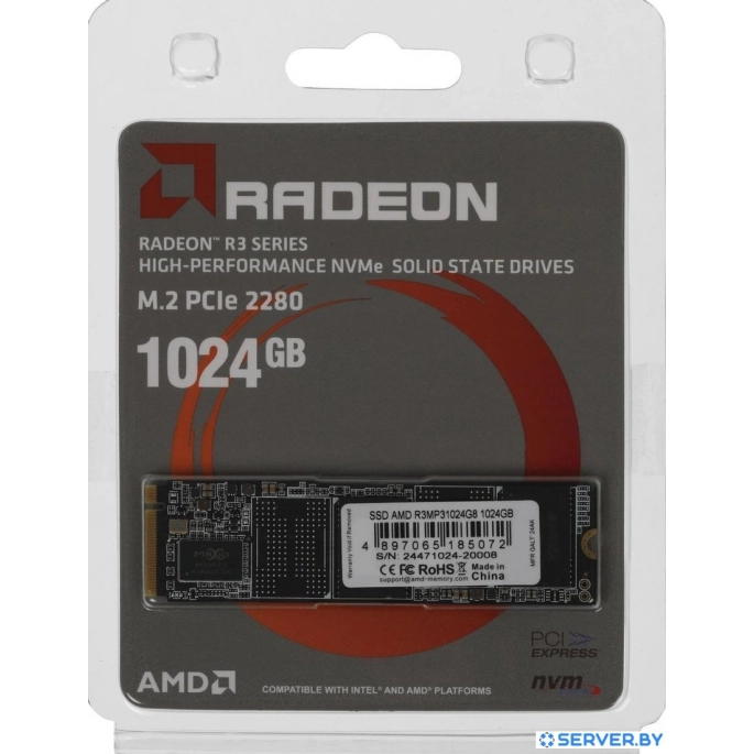 SSD AMD Radeon R3 1TB R3MP31024G8. Фото 4