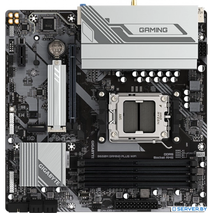 Материнская плата Gigabyte B650M Gaming Plus WiFi (rev. 1.0). Фото 4