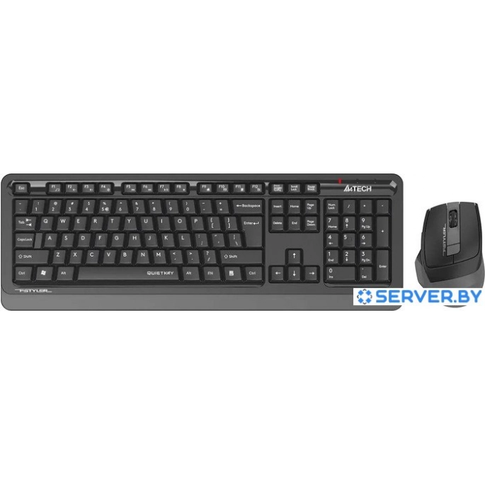 Офисный набор A4Tech Fstyler FGS1035Q (черный/серый). Фото 1