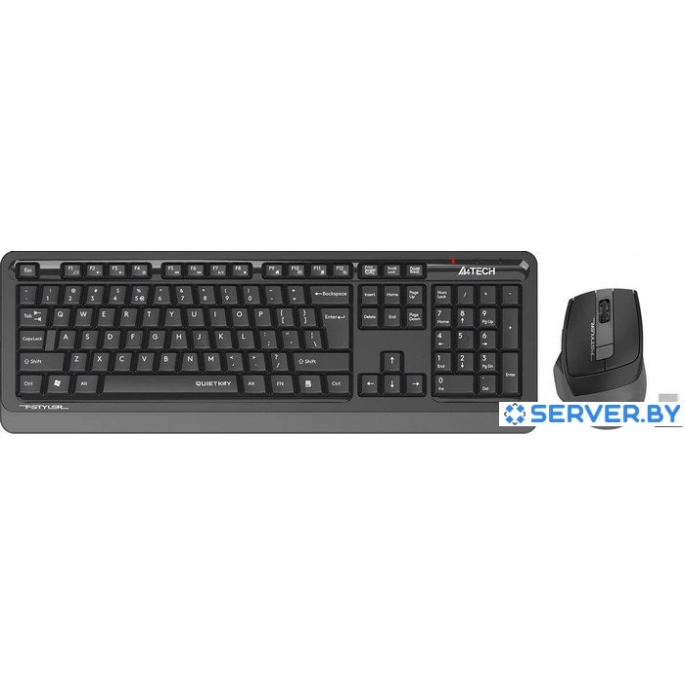 Офисный набор A4Tech Fstyler FGS1035Q (черный/серый). Фото 2
