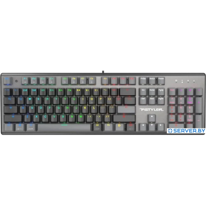 Клавиатура A4Tech Fstyler FS100 Neon (серый/черный). Фото 1