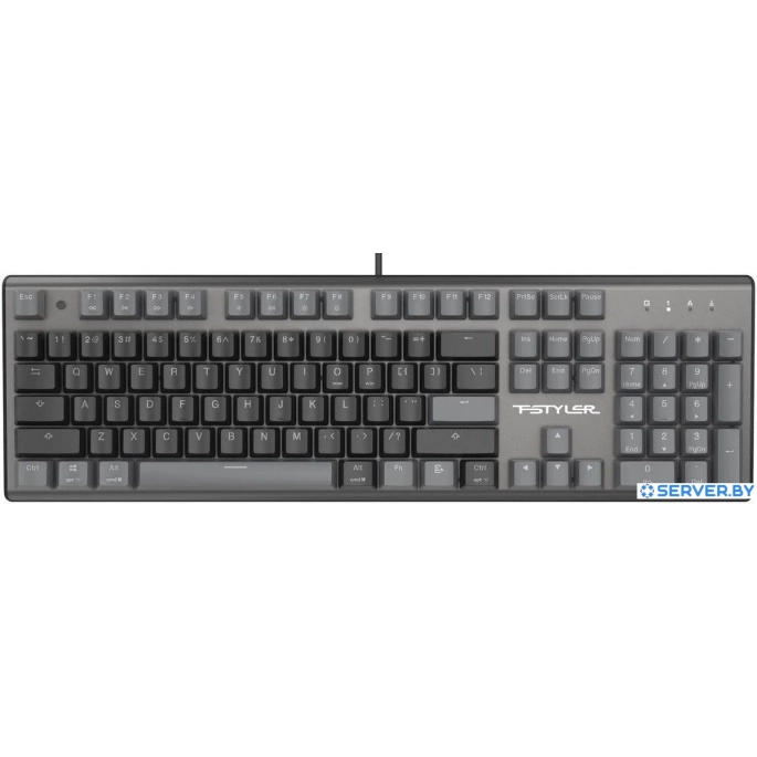 Клавиатура A4Tech Fstyler FS100 Neon (серый/черный). Фото 2