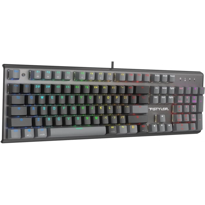 Клавиатура A4Tech Fstyler FS100 Neon (серый/черный). Фото 3