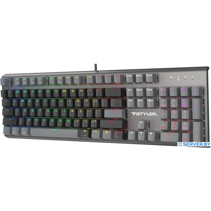 Клавиатура A4Tech Fstyler FS100 Neon (серый/черный). Фото 4
