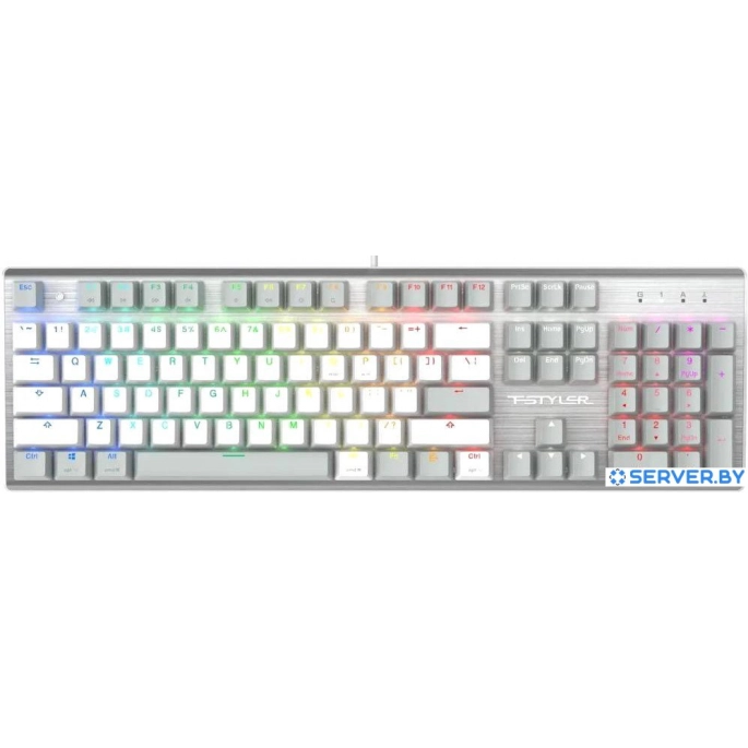 Клавиатура A4Tech Fstyler FS100 Neon (серебристый/серый). Фото 1