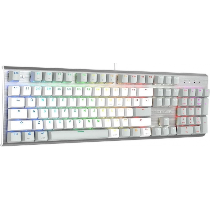 Клавиатура A4Tech Fstyler FS100 Neon (серебристый/серый). Фото 3