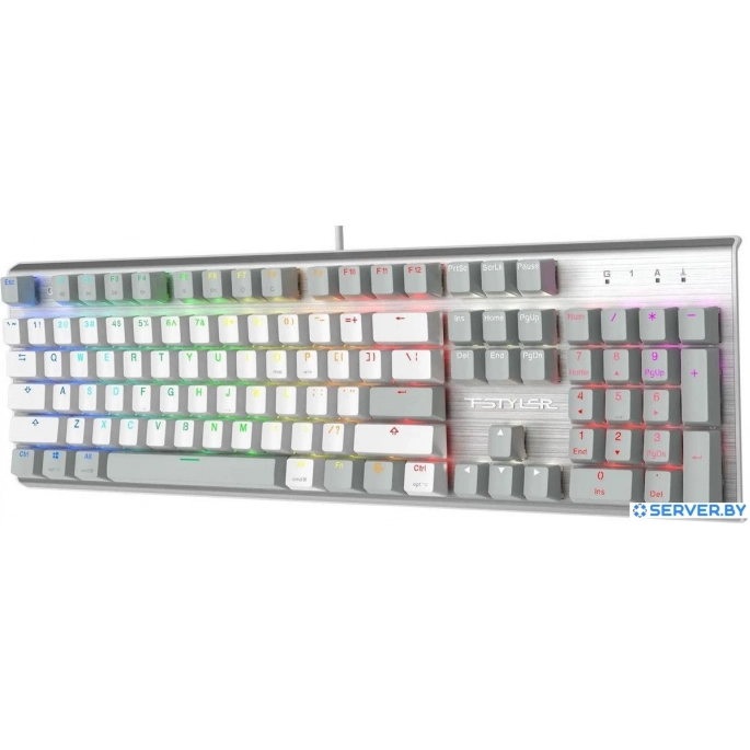 Клавиатура A4Tech Fstyler FS100 Neon (серебристый/серый). Фото 4