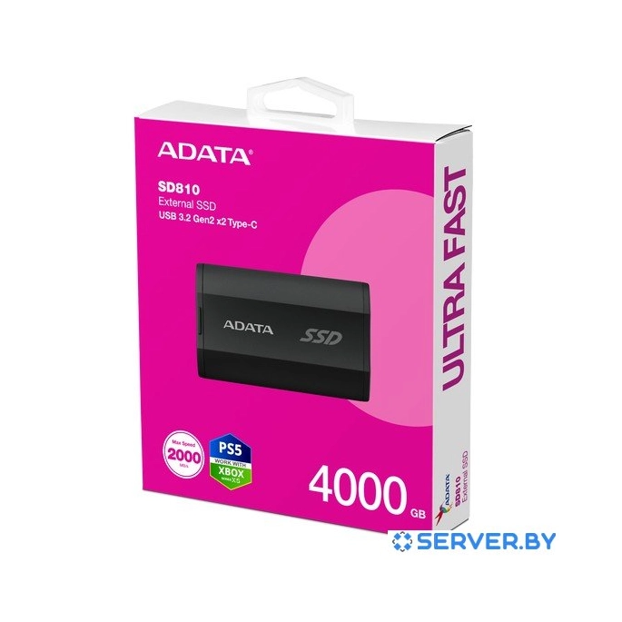 Внешний накопитель ADATA SD810 4TB SD810-4000G-CBK. Фото 4
