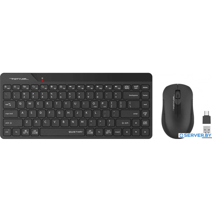 Офисный набор A4Tech Fstyler FG2200 Air2 (черный). Фото 2