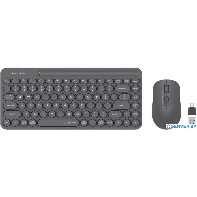 Офисный набор A4Tech Fstyler FG3200 Air2 (серый). Фото 2