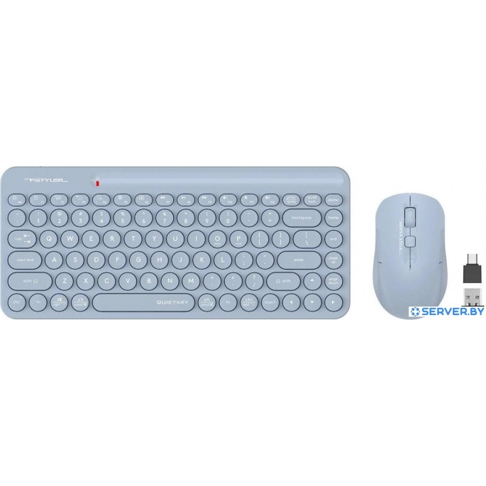 Офисный набор A4Tech Fstyler FG3200 Air2 (синий). Фото 2